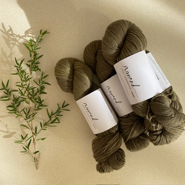 Nomad Yarns : Botanically Dyed 8ply Polworth