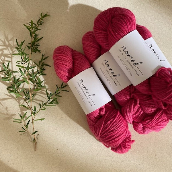 Nomad Yarns : Botanically Dyed 8ply Polworth