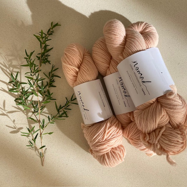 Nomad Yarns : Botanically Dyed 8ply Polworth