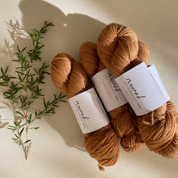 Nomad Yarns : Botanically Dyed 8ply Polworth