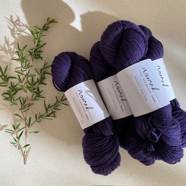 Nomad Yarns : Botanically Dyed 8ply Polworth