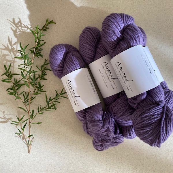 Nomad Yarns : Botanically Dyed 8ply Polworth