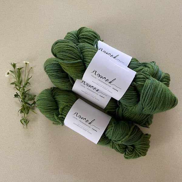 Nomad Yarns : Botanically Dyed 8ply Polworth